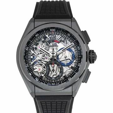  Zenith Defy El Primero 49.9000.9004/78.R782 - Defy El Primero 21 Black Ceramic/Skeleton/Rubber 44mm </h1> 