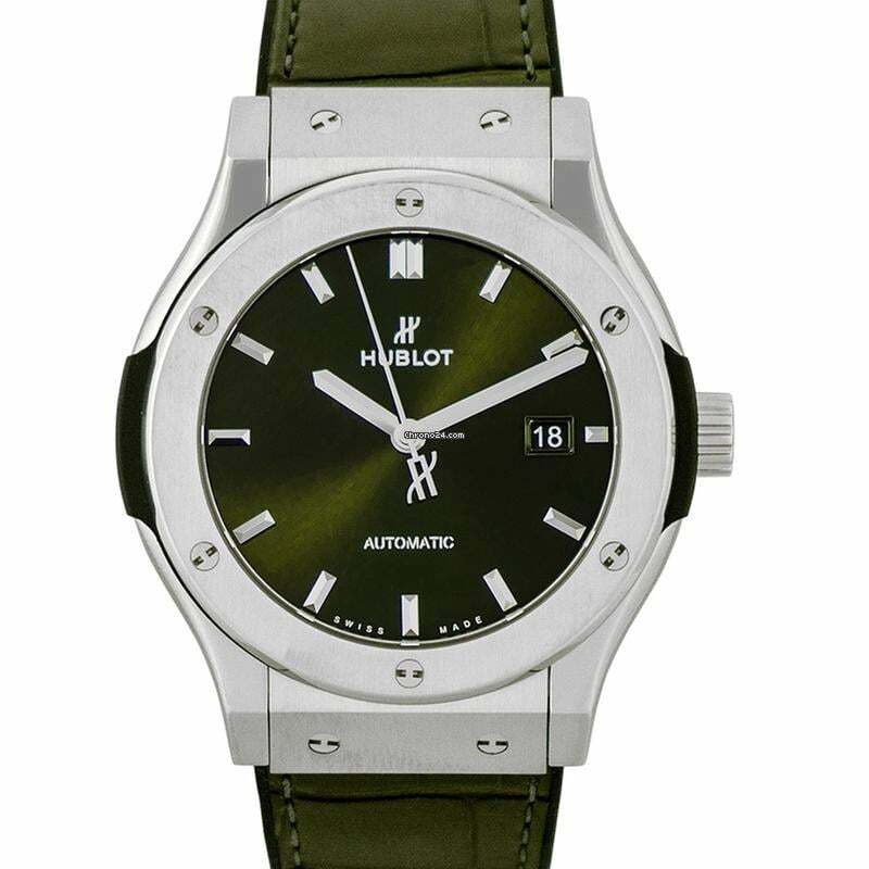 Hublot Classic Fusion 542.NX.8970.LR - Classic Fusion Green Titanium Automatic Green Dial Men's Watch </h1>