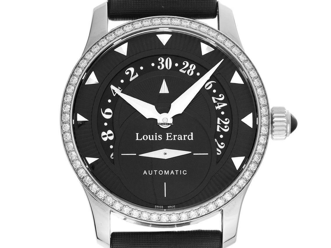 Louis Erard Emotion Lady Emotions Stahl Automatik Diamond 36mm Neu