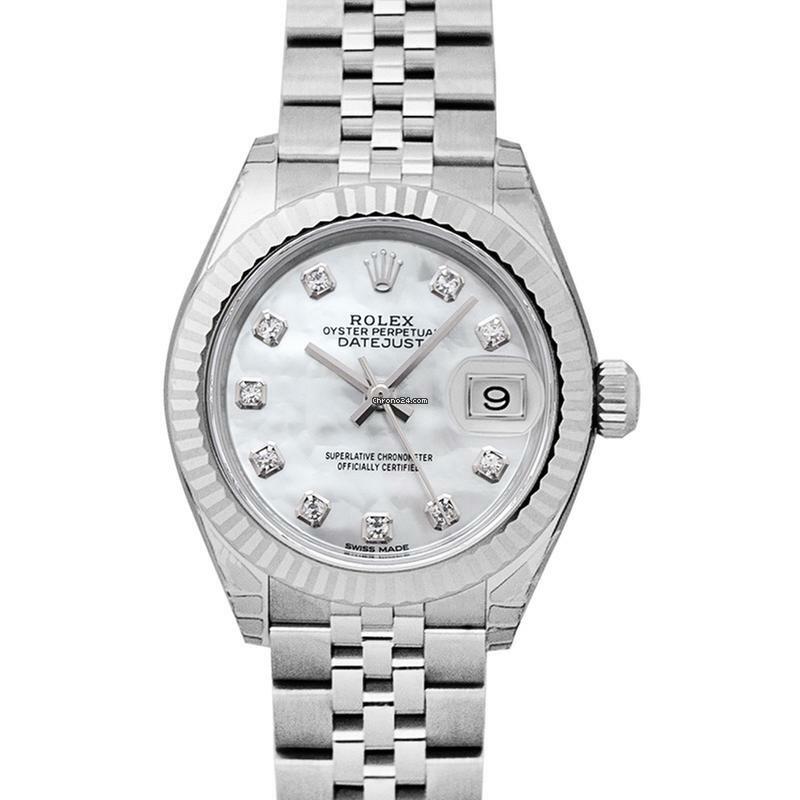 Rolex Lady-Datejust 279174-0009G - Lady-Datejust Steel And 18ct White Gold Automatic Mother Of Pearl Diamond D </h1>