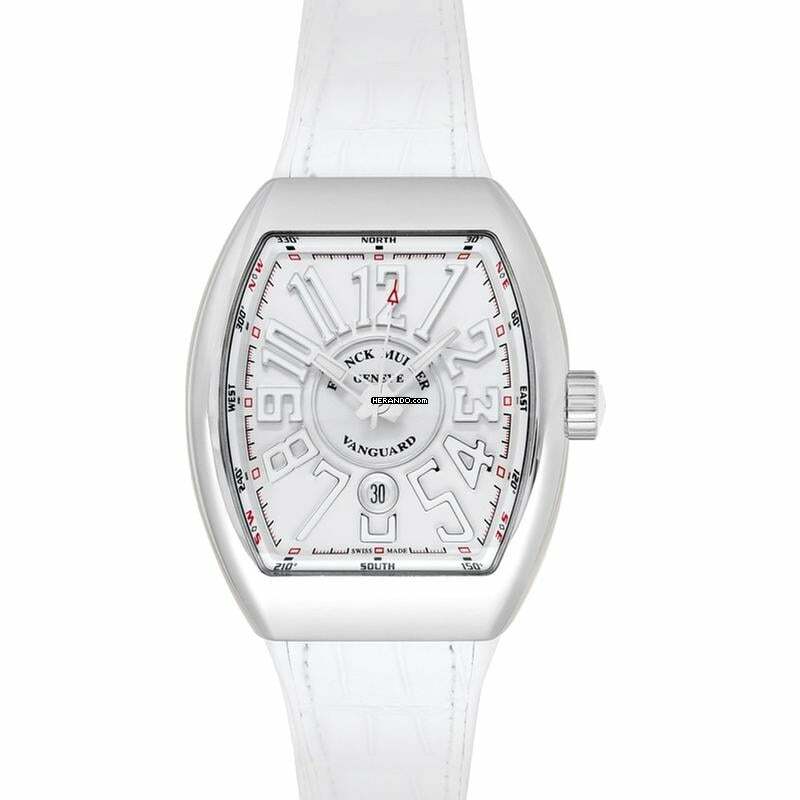 Franck Muller Vanguard V45 SCDT ACBC - VANGUARD Automatic White Dial Stainless Steel Men's Watch </h1>