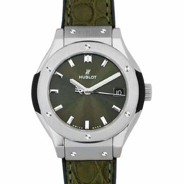  Hublot Classic Fusion Quartz 581.NX.8970.LR - Classic Fusion Green Titanium Automatic Green Dial Ladies Watch </h1> 