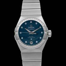 Thumbnail von Omega Constellation Ladies 123.15.27.20.53.001 - Constellation Co-Axial 27 mm Automatic Blue Dial Diamonds Ladies Wat </h1>