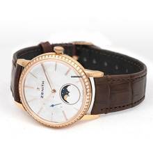 Thumbnail von Zenith Elite 22.2320.692/80.C713 - Elite Lady Moonphase Automatic Mother of pearl Dial Diamond Bezel La </h1>