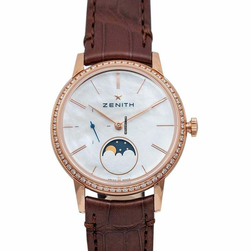 Zenith Elite 22.2320.692/80.C713 - Elite Lady Moonphase Automatic Mother of pearl Dial Diamond Bezel La </h1>