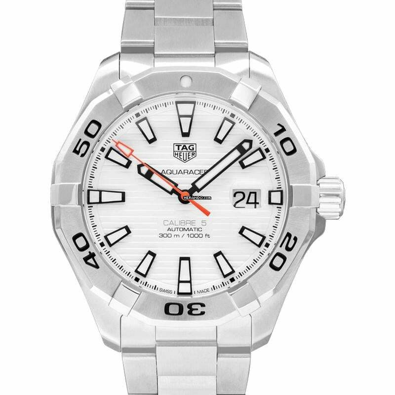 TAG Heuer Aquaracer 300M WAY2013.BA0927 - Aquaracer Automatic White Dial Men's Watch </h1>
