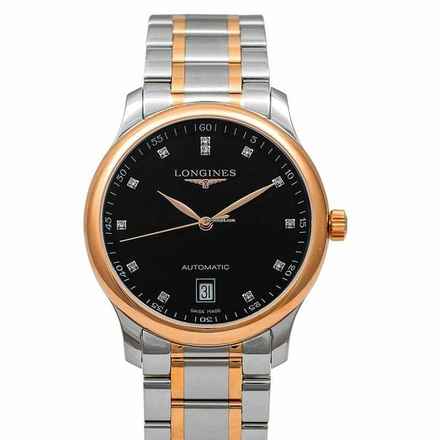  Longines Master Collection L26285597 - Master Collection Automatic Black Dial Diamond Men's Watch </h1> 