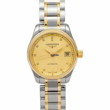  Longines Master Collection L21285377 - Master Collection Automatic Champagne Dial Diamond Ladies Watch </h1> 
