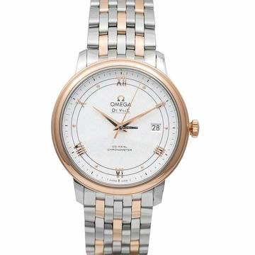  Omega De Ville Prestige 424.20.40.20.02.002 - De Ville Prestige Co-Axial 39.5 mm Automatic Silver Dial Red Gold Me </h1> 