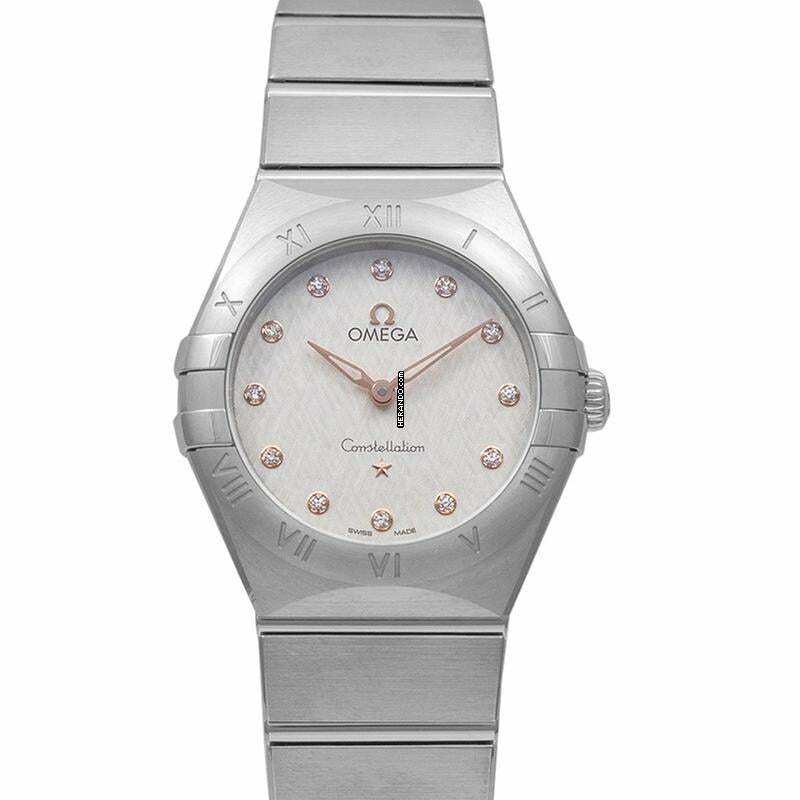Omega Constellation Ladies 131.10.28.60.52.001 - Constellation Manhattan Quartz 28 mm Quartz Silver Dial Diamonds Lad </h1>