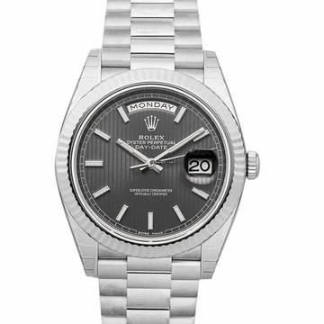  Rolex 228239-0002 - Oyster Perpetual 18ct White Gold Automatic Silver Dial Men's Watch </h1> 
