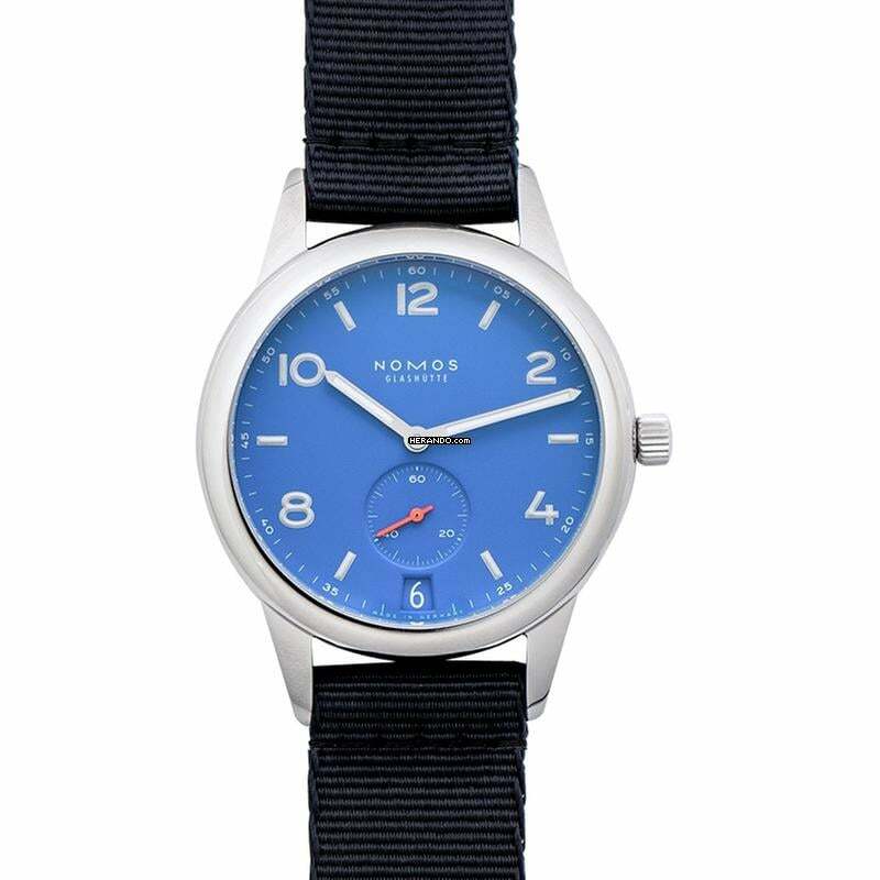 NOMOS Club Automat Datum 777 - Club Automatic Date Siren Blue Automatic Blue Dial 41.5mm Men's Watch </h1>