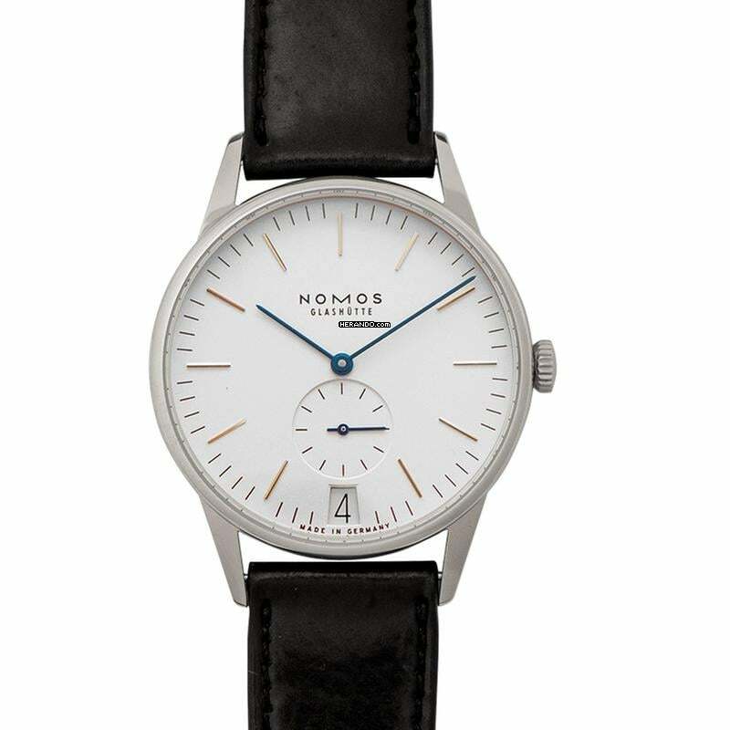 NOMOS Orion Datum 380 - Orion 38 Date Manual-winding White Silver-plated Dial 38.0mm Men's Watch </h1>