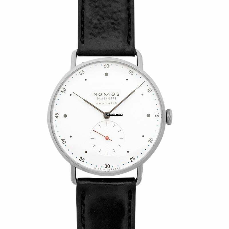 NOMOS Metro Neomatik 1113 - Metro Neomatik 39 Automatic White Silver-plated Dial 38.5mm Men's Watch </h1>