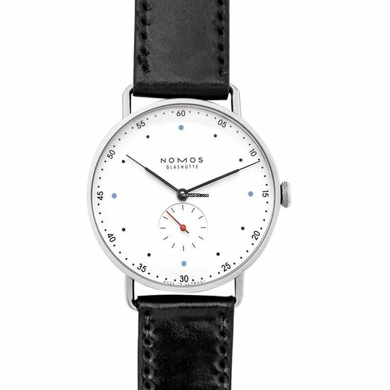 NOMOS Metro 38 1108 - Metro Manual-winding White Silver-plated Dial Stainless Steel Men's Watch </h1>