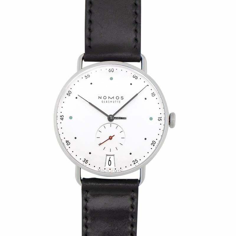 NOMOS Metro 38 Datum 1102 - Metro 38 Date Manual-winding White Silver-plated Dial 38.5mm Men's Watch </h1>
