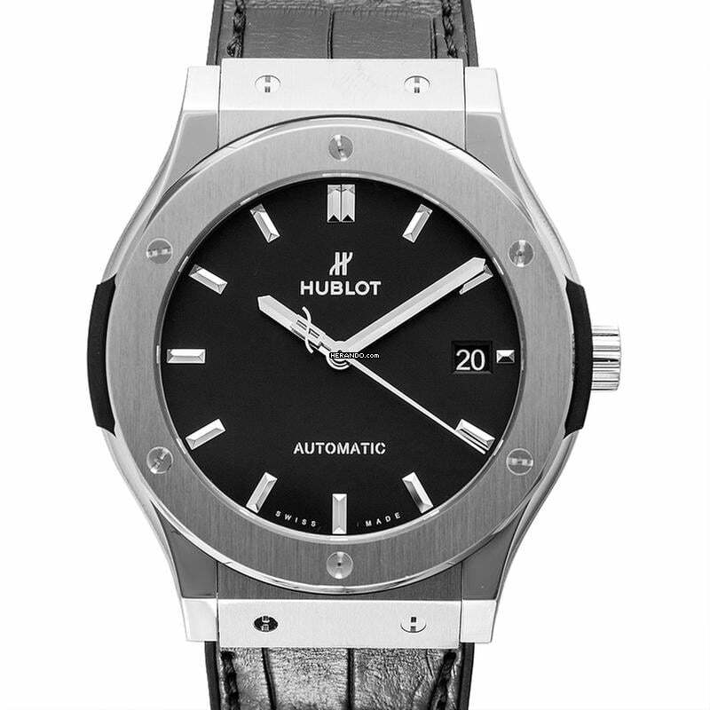 Hublot Classic Fusion 511.NX.1171.LR - Classic Fusion Titanium Automatic Black Dial Men's Watch </h1>