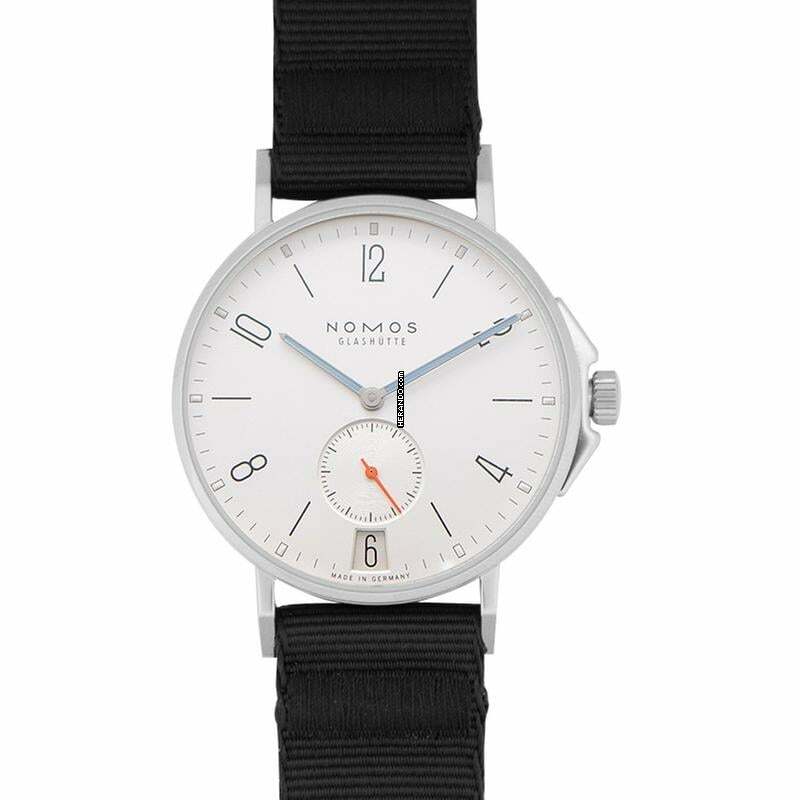 NOMOS Ahoi Datum 551 - Nomos Glashutte Ahoi Date Silver/Textile Strap 40.3mm </h1>