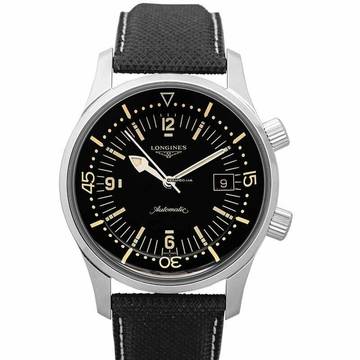  Longines Legend Diver L37744500 - Heritage Legend Diver Automatic Black Dial Men's Watch </h1> 