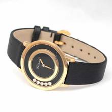 Thumbnail von Chopard Happy Diamonds 209429-5102 - Happy Diamonds Quartz Black dial Dial Rose Gold Ladies Watch </h1>