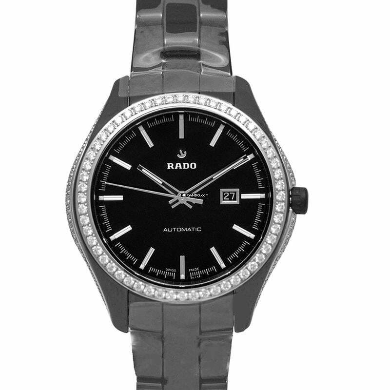 Rado HyperChrome R32482152 - Hyperchrome Automatic Black Dial Ceramic Ladies Watch </h1>