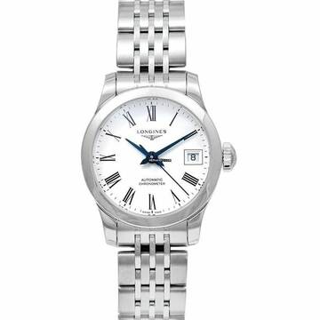  Longines Record L23204116 - Record Automatic White Dial Ladies Watch </h1> 