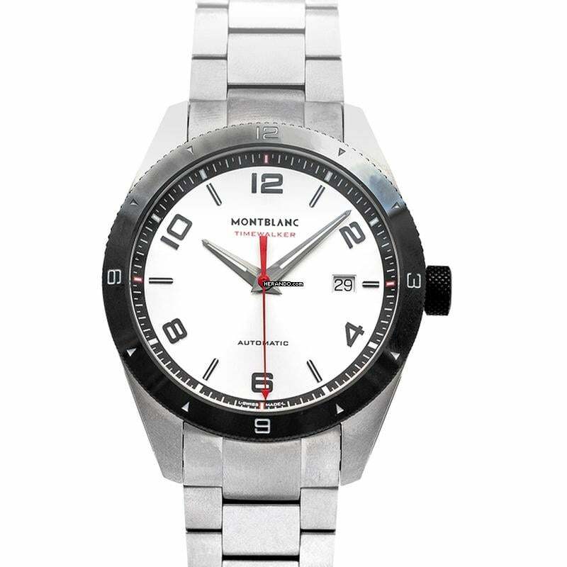 Montblanc Timewalker 116057 - TimeWalker Date Automatic White Dial Men's Watch </h1>