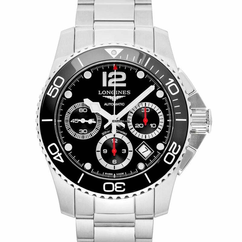 Longines HydroConquest L37834566 - Hydroconquest Automatic Black Dial Men's Watch </h1>