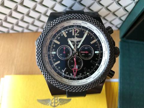  Breitling Bentley GMT serviced in 2018 M47362 xxx/1000 Midnight carbon