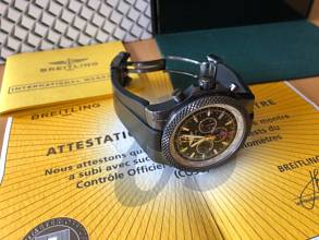 Thumbnail von Breitling Bentley GMT serviced in 2018 M47362 xxx/1000 Midnight carbon