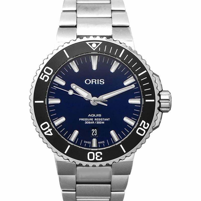 Oris 01 733 7730 4135-07 8 24 05PEB - Divers Automatic Blue Dial Stainless Steel Men's Watch </h1>