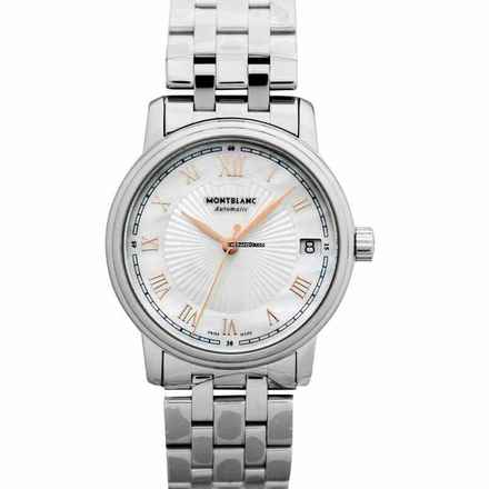  Montblanc Tradition 114367 - Tradition Automatic Date Automatic Mother Of Peral Dial Ladies Watch </h1> 