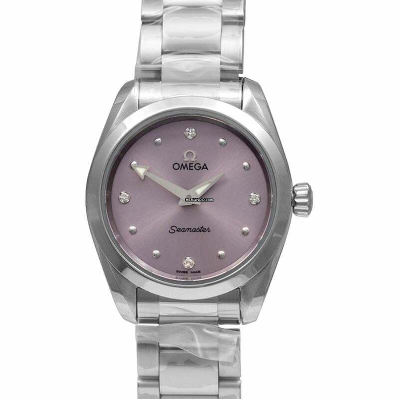 Omega Seamaster Aqua Terra 220.10.28.60.60.001 - Seamaster Aqua Terra 150M Quartz 28 mm Quartz Purple Dial Diamonds L </h1>