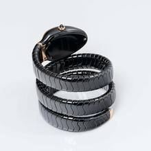 Thumbnail von Bulgari Serpenti 102885 - Serpenti Spiga Quartz Black Dial Diamond Bezel Ladies Watch </h1>