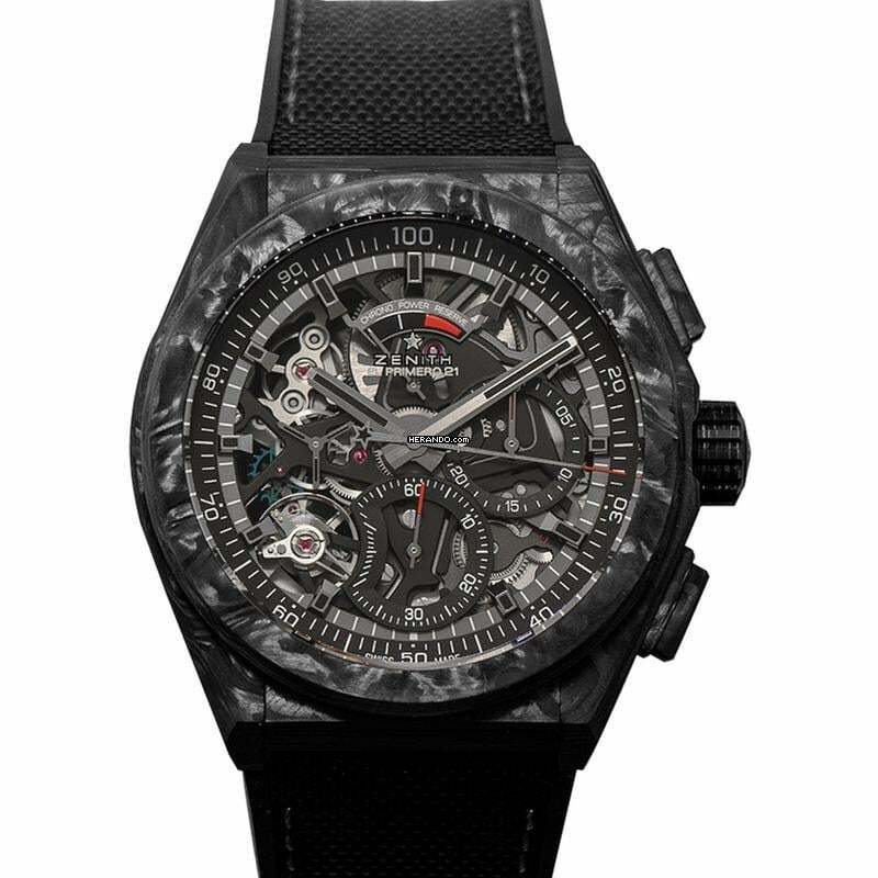 Zenith Defy 10.9000.9004/96.R921 - Defy Black Carbon Automatic Skeleton Dial Men's Watch </h1>