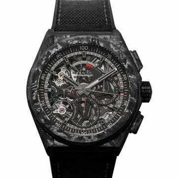  Zenith Defy 10.9000.9004/96.R921 - Defy Black Carbon Automatic Skeleton Dial Men's Watch </h1> 