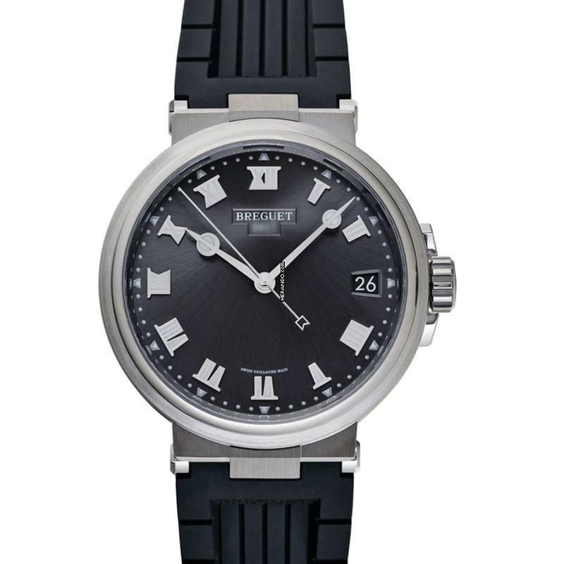 Breguet Marine 5517TI/G2/5ZU - Marine Automatic Black Dial Titanium Men's Watch </h1>