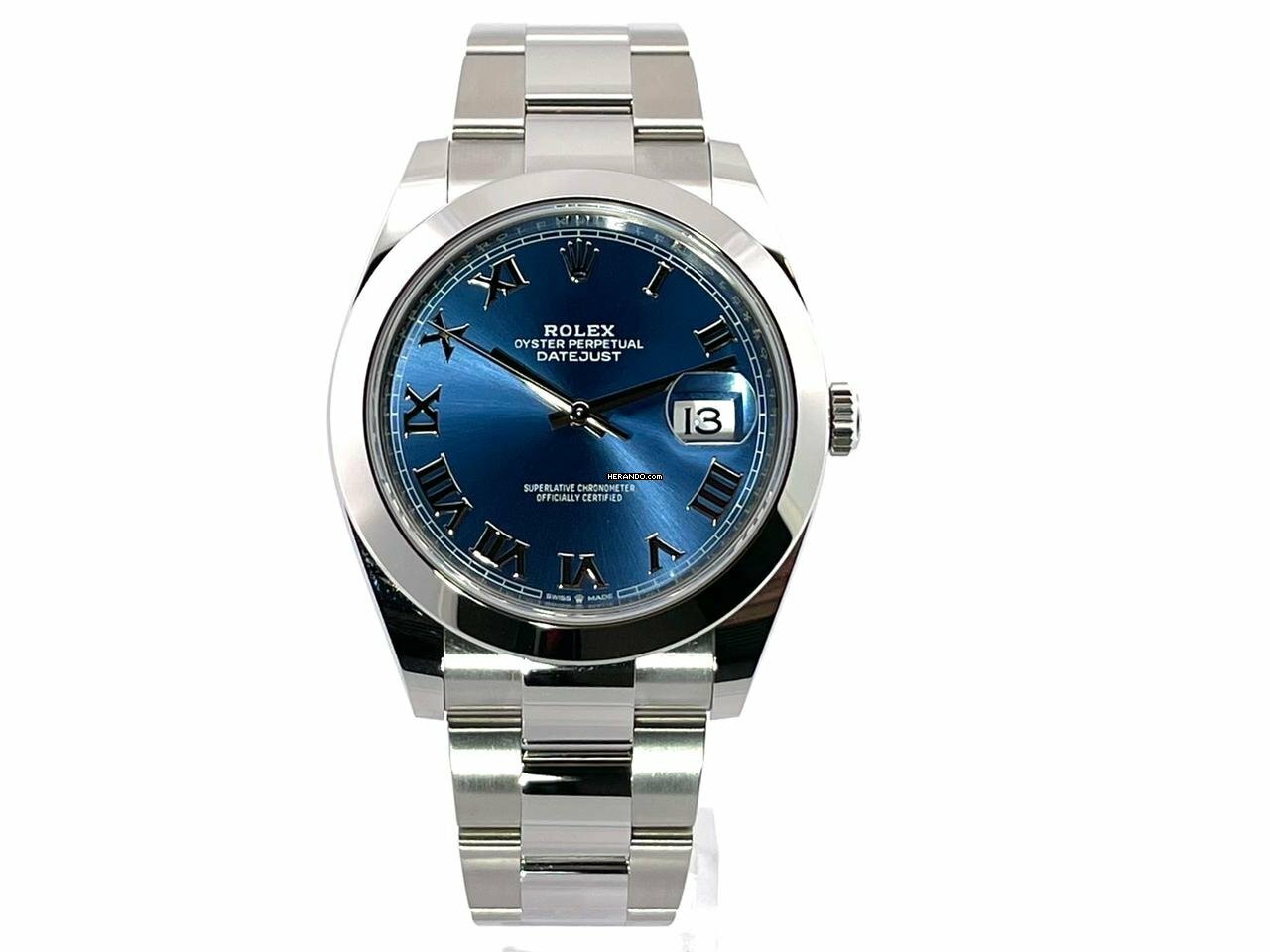 Rolex Datejust 41 Ref. 126300 Edelstahl Blau Röm Oyster-Band </h1>