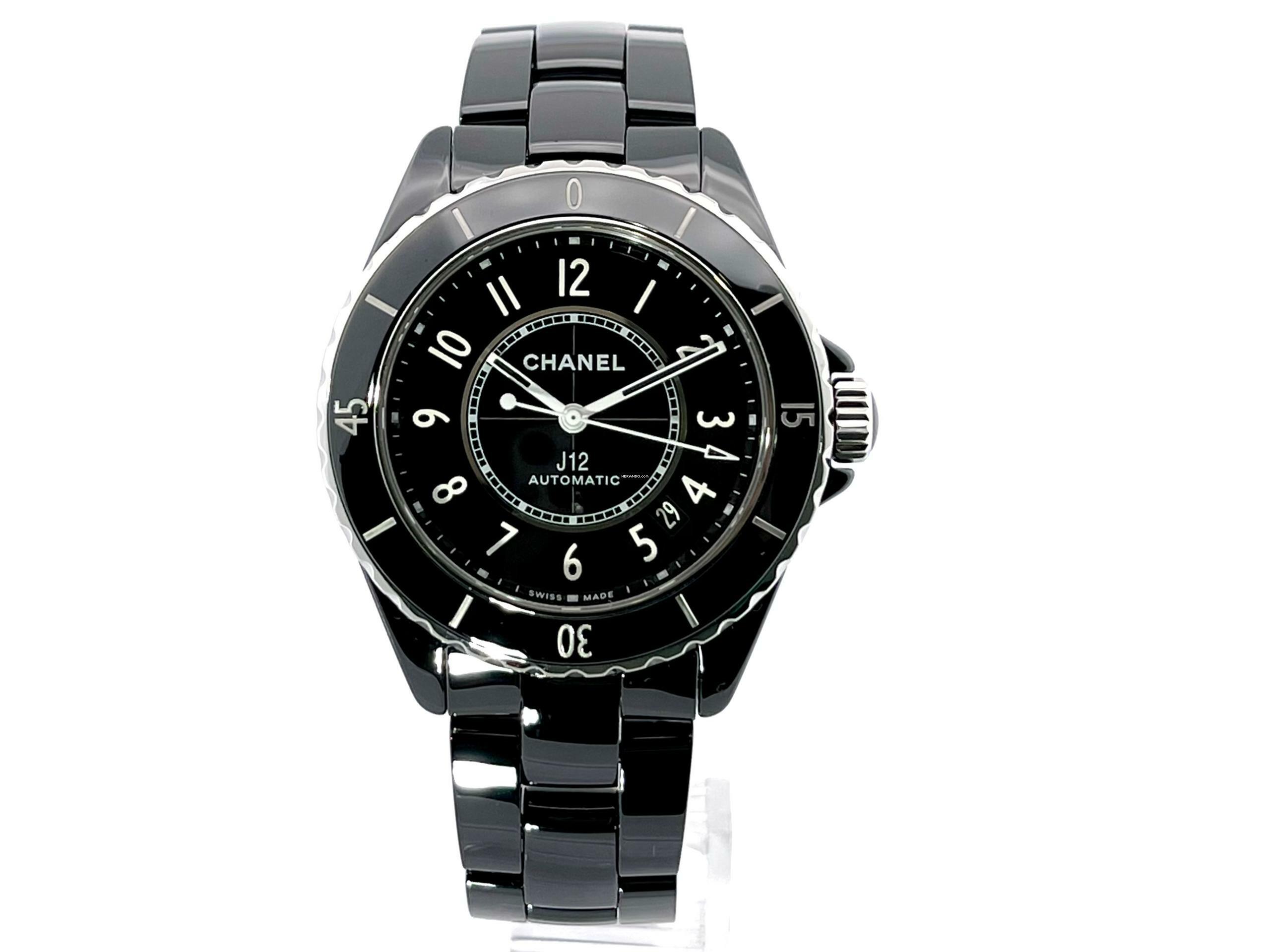 Chanel J12 Automatik 38 Schwarz Ref. H5697 </h1>