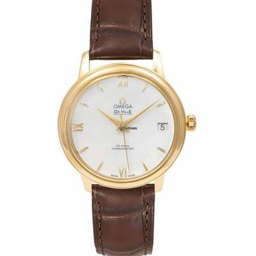  Omega De Ville Prestige 424.53.33.20.05.002 - De Ville Prestige Co-Axial 32.7 mm Automatic White Dial Yellow Gold </h1> 