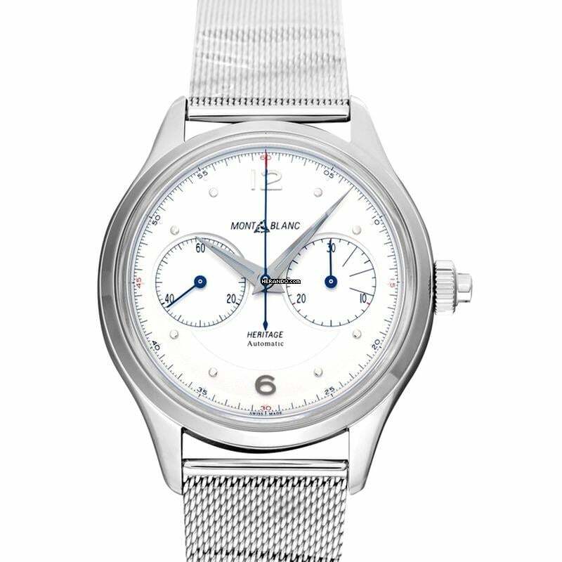 Montblanc MB119952 - Montblanc Heritage Automatic Silvery-white Dial Stainless Steel Men's Watch </h1>