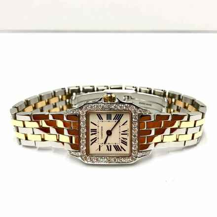  Cartier Santos Demoiselle 2698 2 Tone 20mm .92TCW DIAMOND Watch </h1> 