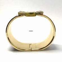 Thumbnail von Hermès LOQUET 18k Goldplated Watch Multi-Color Sapphires & Diamonds </h1>