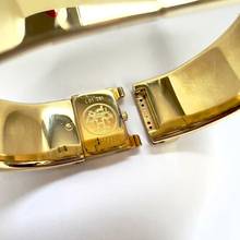 Thumbnail von Hermès LOQUET 18k Goldplated Watch Multi-Color Sapphires & Diamonds </h1>