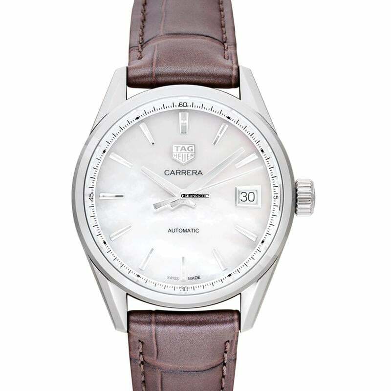 TAG Heuer Carrera Lady WBK2311.FC8258 - Carrera Calibre 5 Automatic White Dial Unisex Watch </h1>