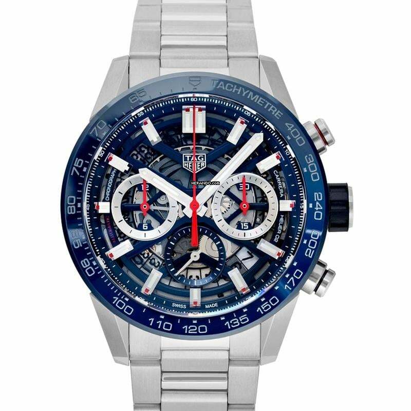 TAG Heuer Carrera CBG2011.BA0662 - Carrera Calibre Heuer 02 Automatic Skeleton Dial Men's Watch </h1>