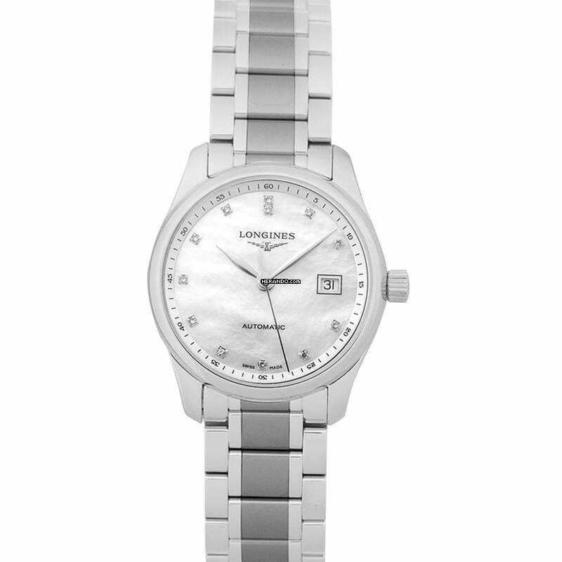 Longines Master Collection L22574876 - Master Collection Automatic White Dial Diamond Ladies Watch </h1>