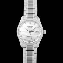 Thumbnail von Longines Master Collection L22574876 - Master Collection Automatic White Dial Diamond Ladies Watch </h1>