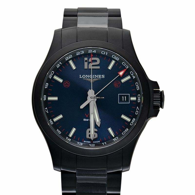 Longines Conquest L37282966 - Conquest VHP GMT Quartz Blue Dial Men's Watch </h1>