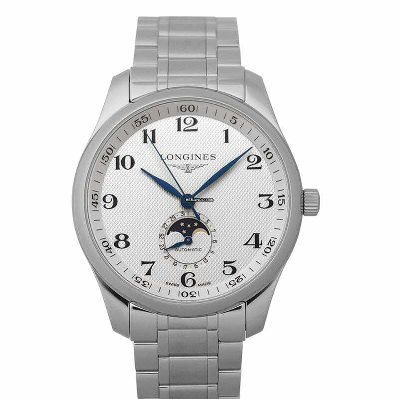 Longines Master Collection L29194786 - The Longines Master Collection Moonphase Automatic Silver Dial Men's Watch </h1>